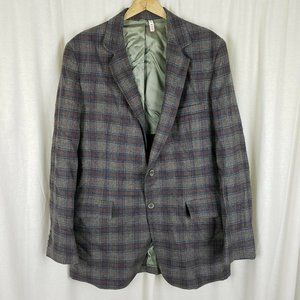 Vintage Jenss Unique Plaid Blazer Sport Coat Jack… - image 1